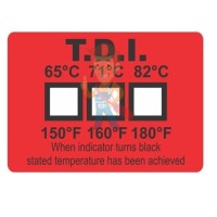 Термоиндикаторная наклейка Thermax 10 - Термоиндикатор для посудомоечных машин Hallcrest TDI Single