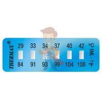 Термоиндикатор-термометр многоразовый Hallcrest Thermindex - Термоиндикаторная наклейка Thermax Strip 6
