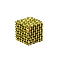 Forceberg Cube - куб из магнитных шариков 5 мм, жемчужный, 216 элементов - Forceberg Cube - куб из магнитных шариков 2,5 мм, оливковый, 512 элементов