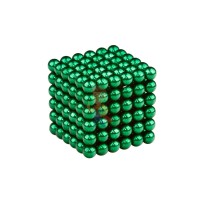 Forceberg Cube - куб из магнитных шариков 6 мм, черный, 216 элементов - Forceberg Cube - куб из магнитных шариков 6 мм, зеленый, 216 элементов