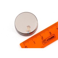 Неодимовый магнит прямоугольник 20х20х5 мм с зенковкой 4.5/10.6 мм, N35 - Неодимовый магнит диск 25х10 мм