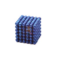 Forceberg TetraCube - куб из магнитных кубиков 5 мм, золотой, 216 элементов  - Forceberg Cube - куб из магнитных шариков 5 мм, синий, 216 элементов