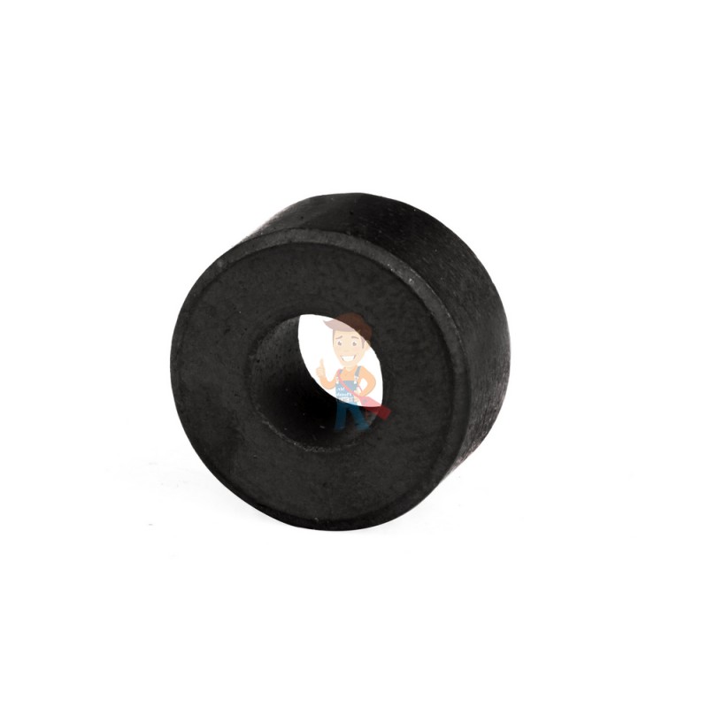 Ферритовый магнит кольцо 14.9х6.3х7.2 мм - фото 1