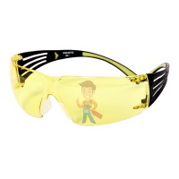 Защитные закрытые очки 2890 из поликарбоната, с непрямой вентиляцией - Очки открытые защитные SecureFit™ 403, цвет лин - желтый, с покрытием AS/AF против царапин и запотевания