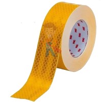 Упаковка браслет Scotchlite световозвращающий с логотипом 3M 2 шт./уп. - Пленка световозвращающая микропризматическая жёлтая, размер рулона 55 мм х 50 м