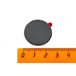 Ферритовый магнит диск 25х3 мм с клеевым слоем, 4 шт, Forceberg