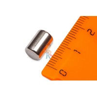 Неодимовый магнит диск 8х4 мм, 100 шт, Forceberg - Неодимовый магнит пруток 7х10 мм